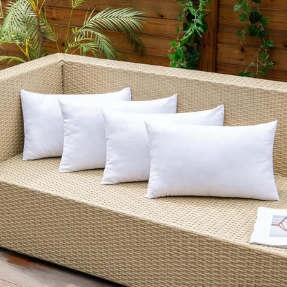 Wasserfeste Outdoor Kissen 30x50 cm 2er Set Garten Sofa Wohnzimmer