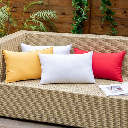 2er Set Kissen 30x50 cm Outdoor Wasserfest Garten Sofa Schlafzimmer