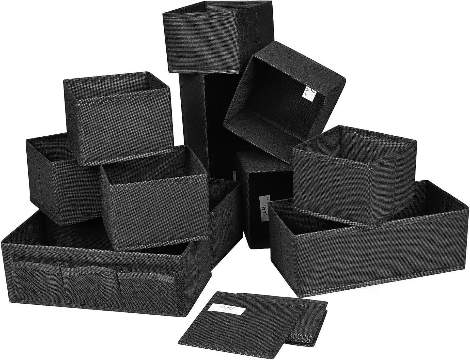 Aufbewahrungsboxen 12er Set Schubladen Organizer Socken Unterwäsche