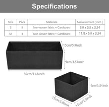 DIMJ 12er Pack Aufbewahrungsboxen für Schrank Organizer