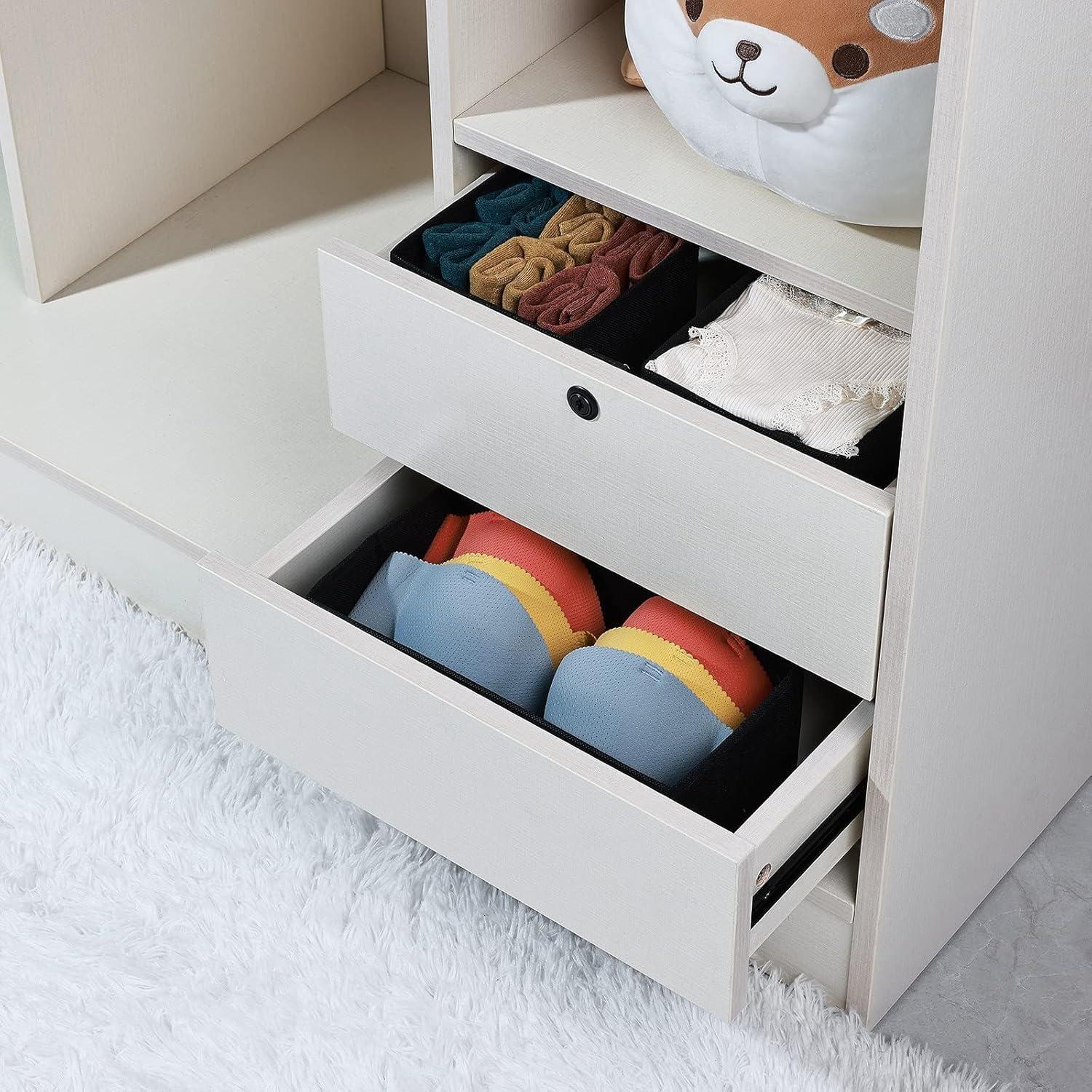 12er Pack Aufbewahrungsboxen für Schubladen Organizer Kleiderschrank