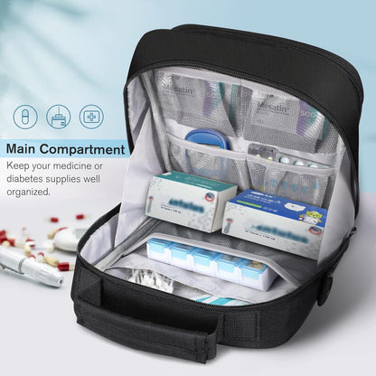 Medikamententasche mit Insulin-Kühler & Notfallkarte