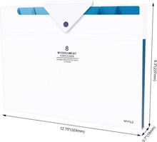 Fächermappe A4 Dokumentenmappe Erweiterbar Ordner 8 Taschen