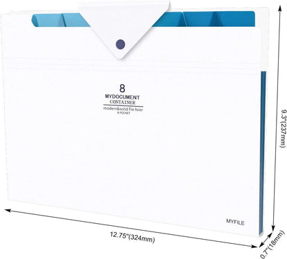 Fächermappe A4 Dokumentenmappe Erweiterbar Ordner 8 Taschen