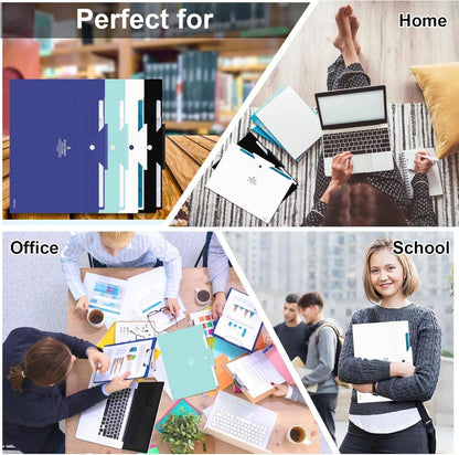 Dokumentenmappe A4 Fächermappe Erweiterbar Tragbar Aktenordner 8 Taschen