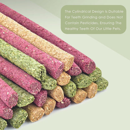 Timothy Heu Sticks ERKOON 25er Pack für Hamster Kaninchen Meerschweinchen Chinchilla Häschen