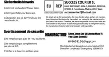 OWOZOI Wärmflasche Lang mit Kängurutaschen und Gürtel 2