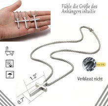 AFSTALR Herren Kreuz Kette Gold/Silber 316L Edelstahl