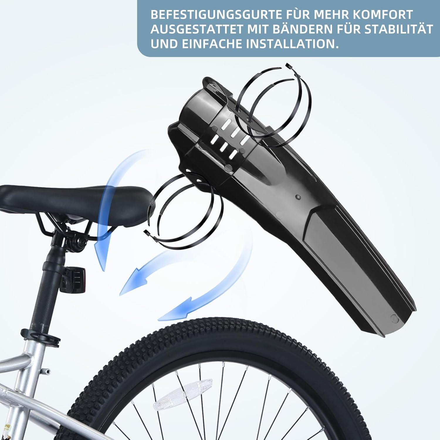Fahrrad Schutzblech Set Kohlefaser-Textur MTB vorne hinten