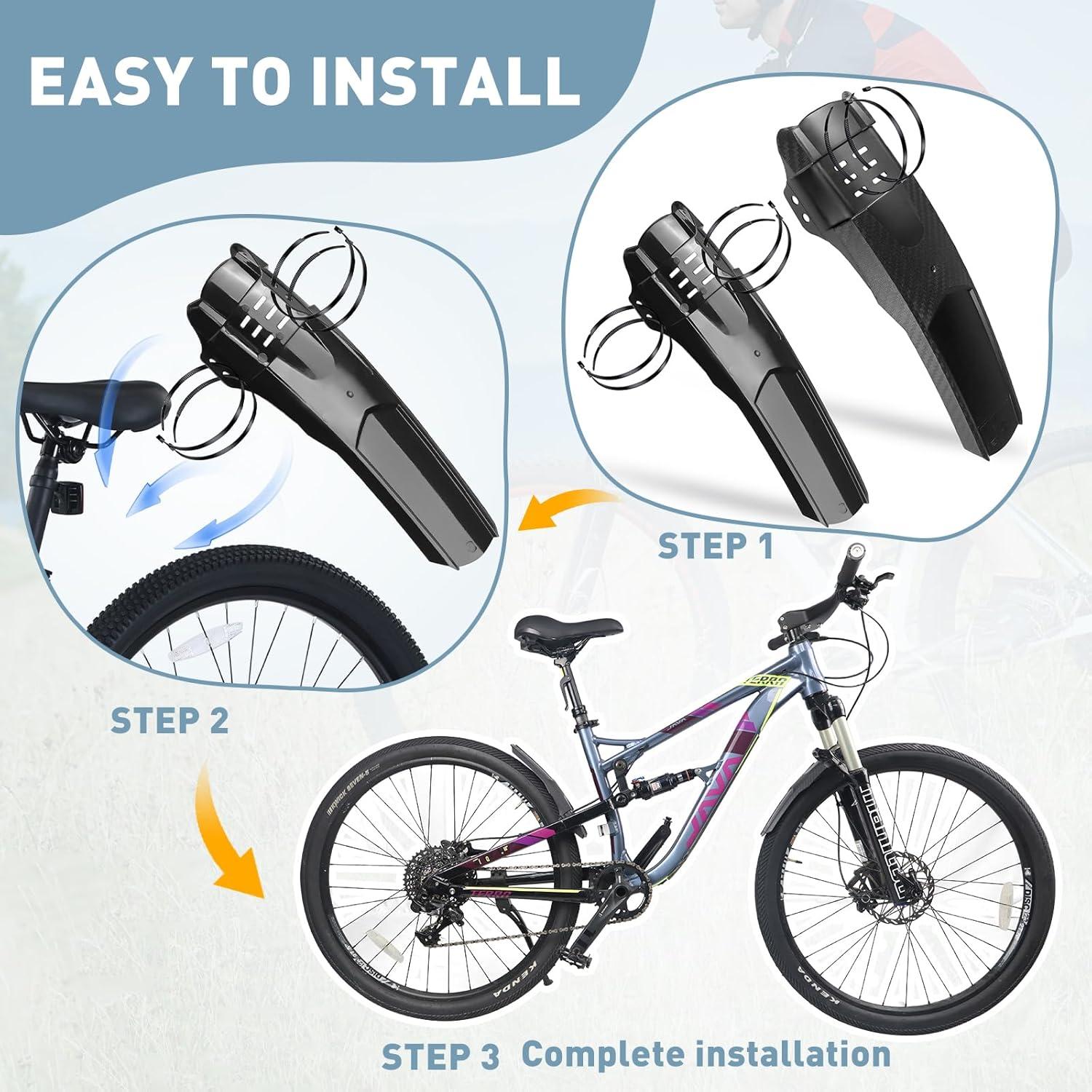 Fahrrad Schutzblech Set Vorne Hinten Bike Fender Universal MTB 20-29 Zoll