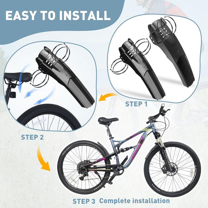 Fahrrad Schutzblech Set Vorne Hinten Bike Fender Universal MTB 20-29 Zoll