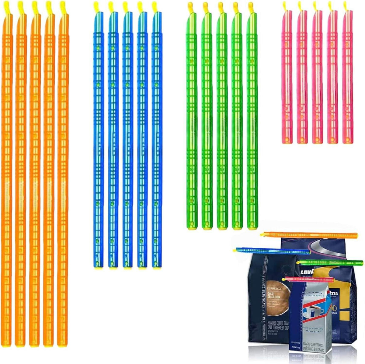Verschlussklammern für Beutel Snack Clips in 4 Größen