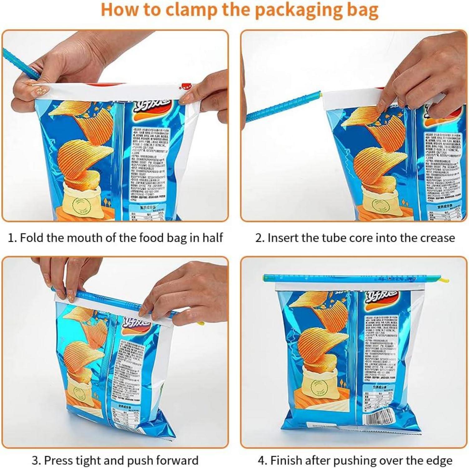 Verschlussklammern für Beutel Snack Clips in 4 Größen