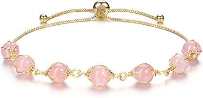Chakra Armband 14K Gold Partnerarmbänder Yoga Armreif