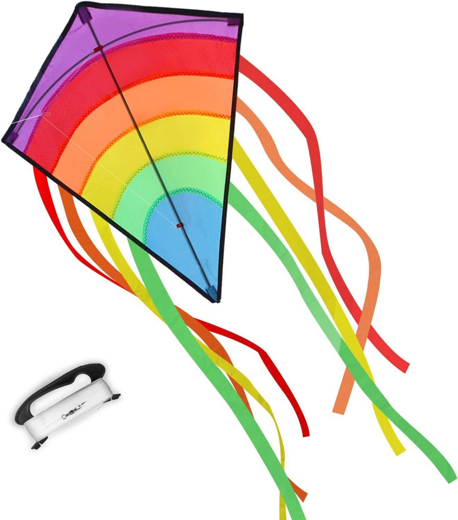 Bunter Diamant Drachen für Kinder und Erwachsene Outdoor
