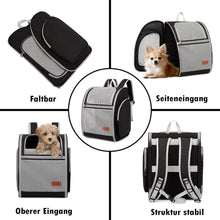 ZFSOCK Hunderucksack Katzenrucksack - Faltbar Atmungsaktiv