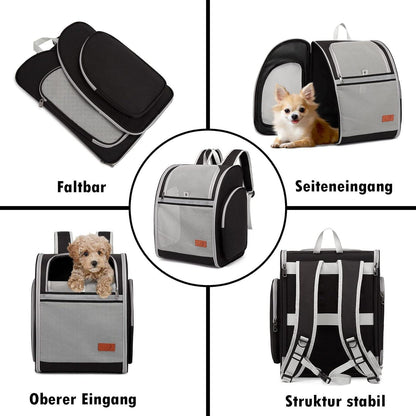 ZFSOCK Hunderucksack Katzenrucksack - Faltbar Atmungsaktiv