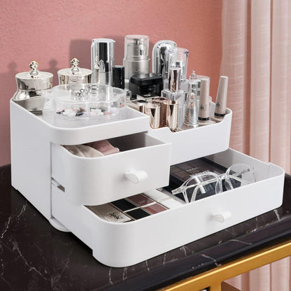 Make Up Organizer Kosmetik Aufbewahrung Schminke Pinsel Acryl Makeup Box mit Schubladen
