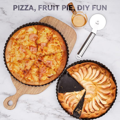 Tarteform mit Hebeboden 28cm Kohlenstoffstahl Antihaft Backform