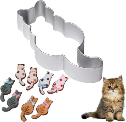 Katze Ausstechform Edelstahl für Fondant Plätzchen Backen