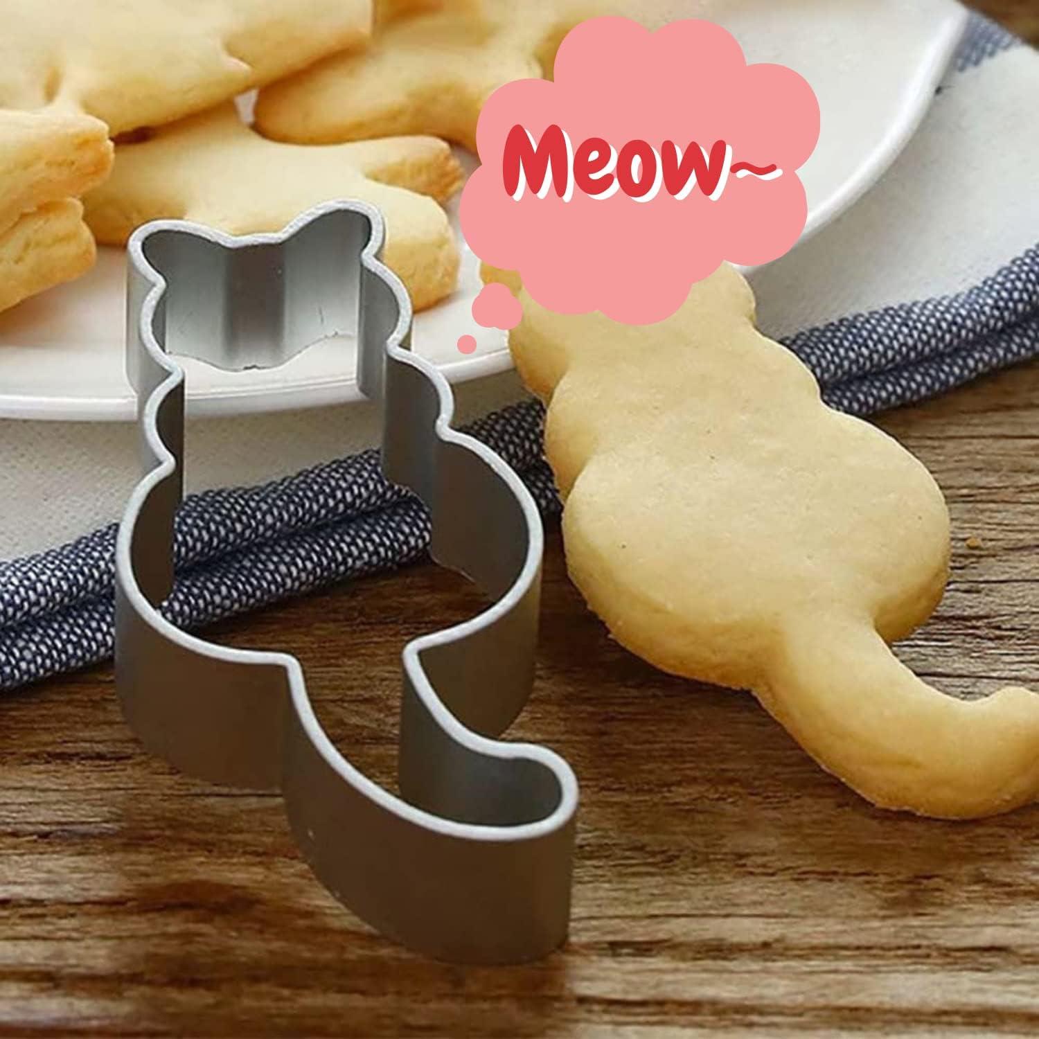 Katze Ausstechform Edelstahl für Fondant Backen Plätzchen DIY