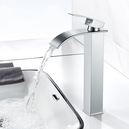 Wasserfall Wasserhahn Bad Hoch Wasserfall Armatur Chrom Messing