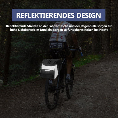 Fahrrad Gepäckträgertasche 8L wasserdicht reflektierend Rucksack
