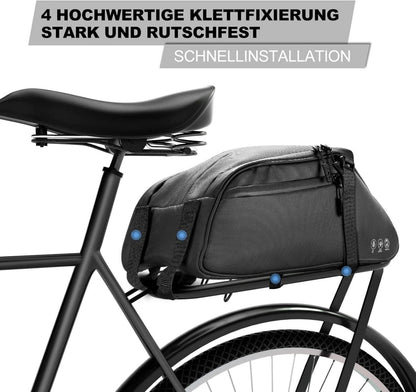 Fahrrad Gepäckträgertasche 8L wasserdicht reflektierend Rucksack