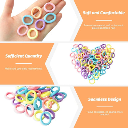 120er Pack Haargummis Mädchen Baby Zopfgummis Klein Elastische