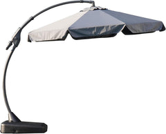 Sonnenschirm mit Schirmständer 300cm Volant Neigungswinkelverstellung
