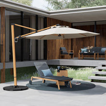 Großer Aluminium Sonnenschirm mit Kurbelbedienung, 300cm, UV-Schutz