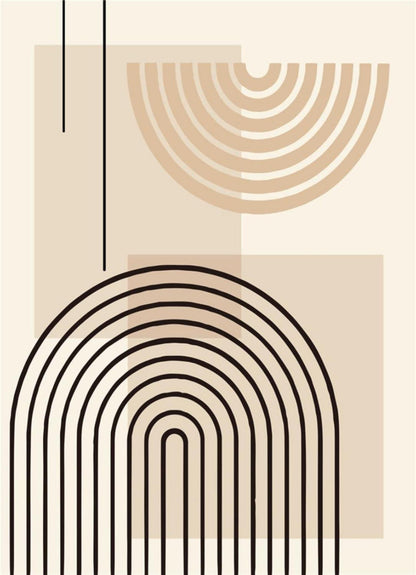 3er Premium Poster Set Modernes Boho Wandbilder Wohnzimmer