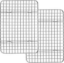 Edelstahl Kuchengitter Set Rechteckiges Abkühlgitter 29.8x22.8cm