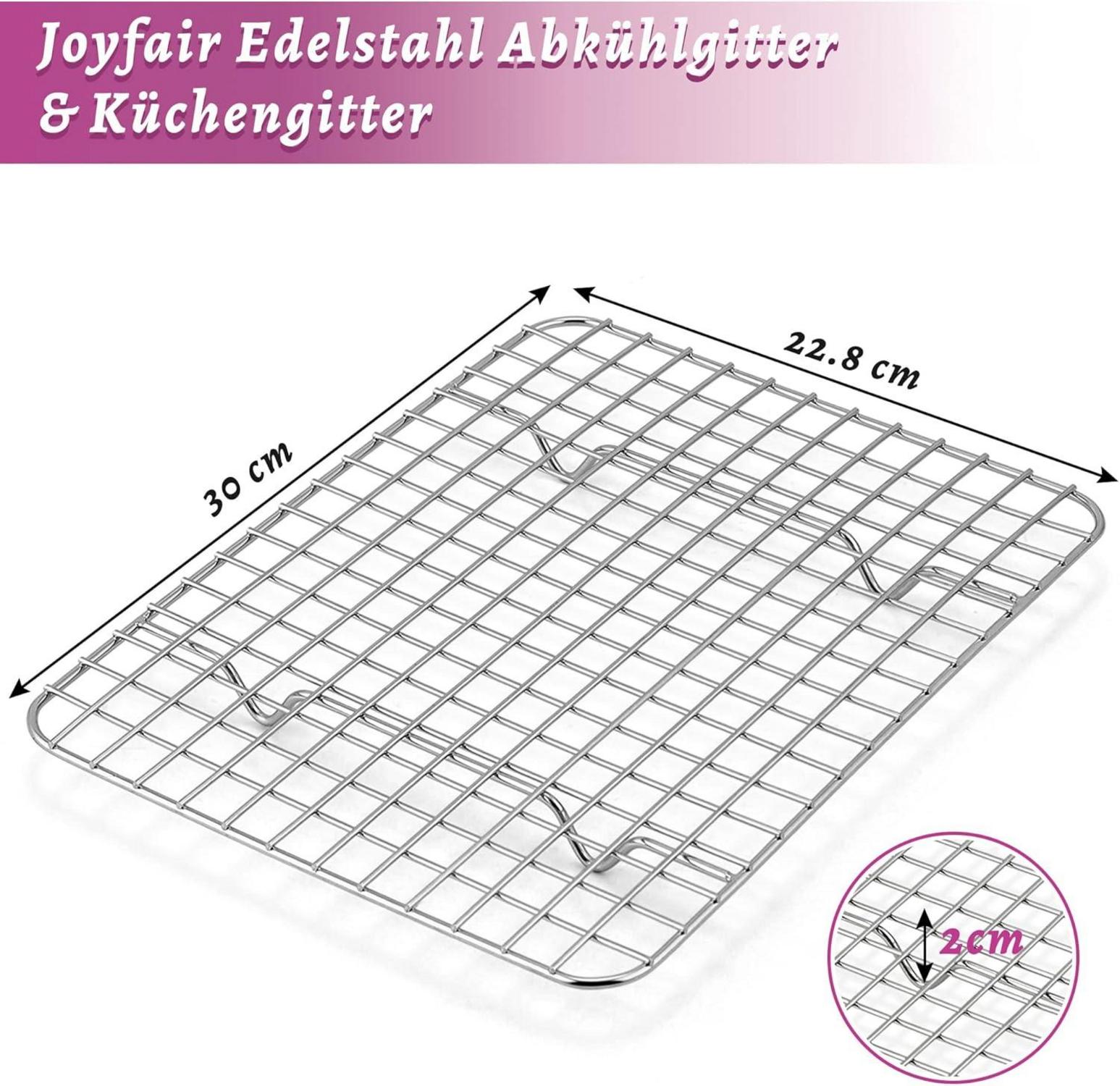 Edelstahl Abkühlgitter 2er Set 29.8x22.8x2cm