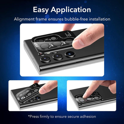 ESR Kamera Schutzfolie Samsung Galaxy S22 Ultra 5 Stück Schwarz Schutz-Set