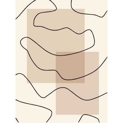 3er Poster Set Beige Modern 40x50cm