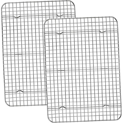 Edelstahl Abkühlgitter 2er Set – Rostfrei & Spülmaschinenfest