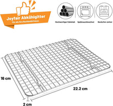 Edelstahl Abkühlgitter Set 2er Backgitter 22x16x2cm