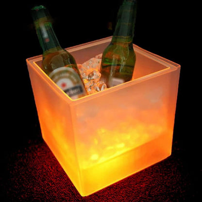 LED Eiswürfelbehälter 3.5L Party Zubehör Wein Sektkühler