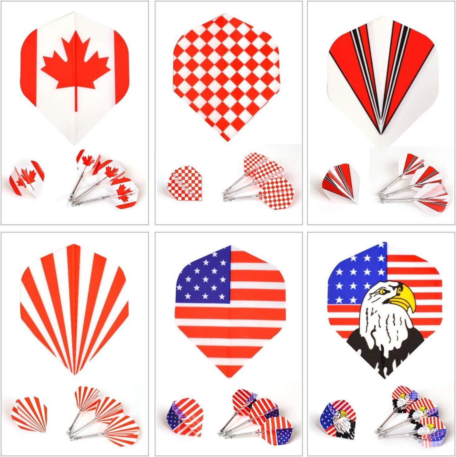 WIN.MAX Standard Dart Flights 30 Sätze 100 Micron dicke UV-Beschichtung