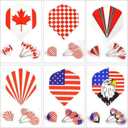 WIN.MAX Standard Dart Flights 30 Sätze 100 Micron dicke UV-Beschichtung
