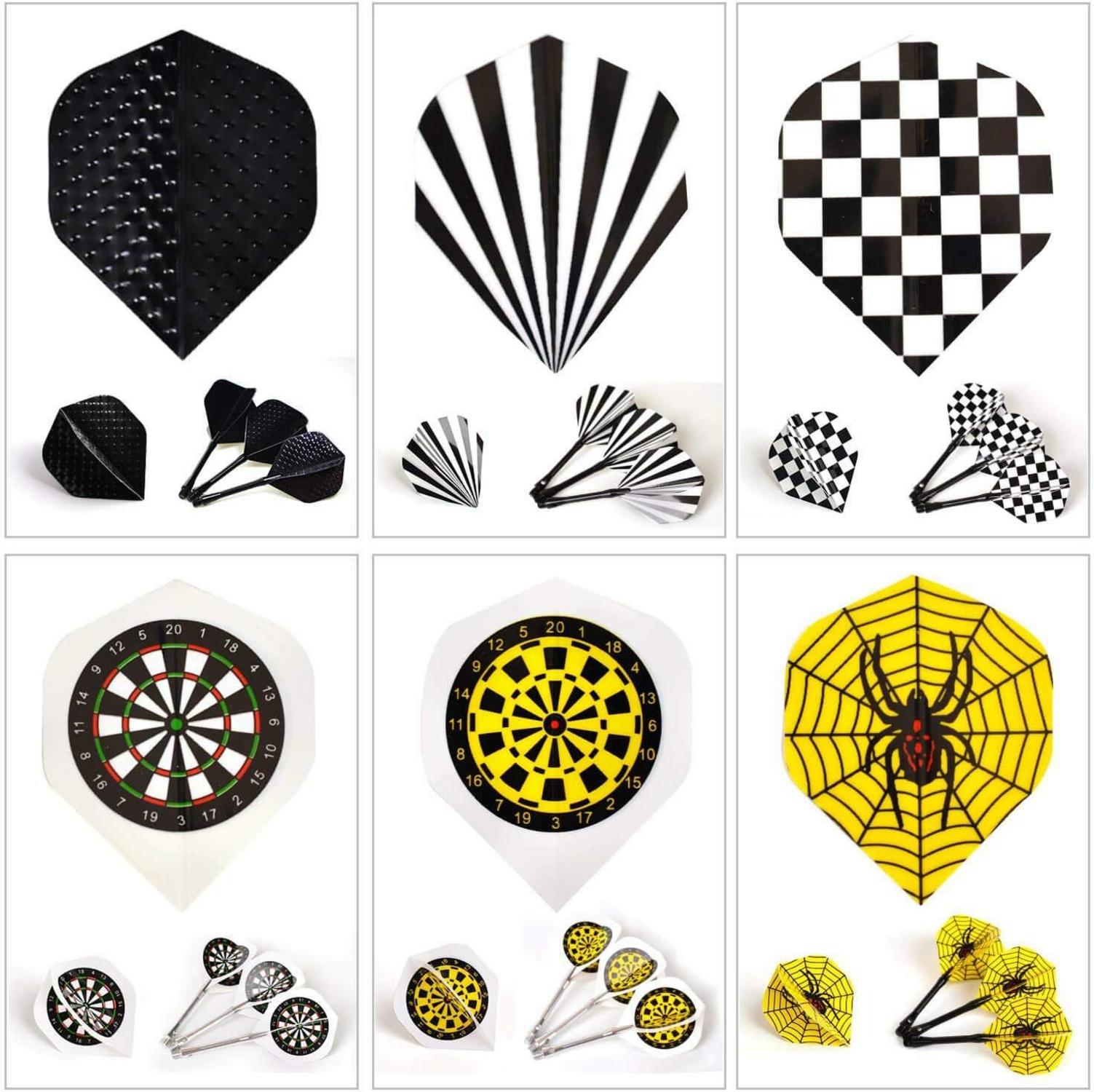 Standard Dart Flights 30 Sätze 90 PCS pro Packung für Soft/Steel Tip