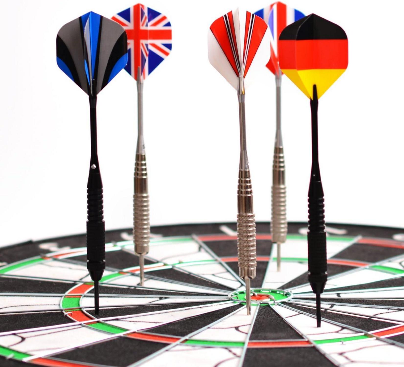 WIN.MAX Standard Dart Flights 30 Sätze 100 Micron dicke UV-Beschichtung