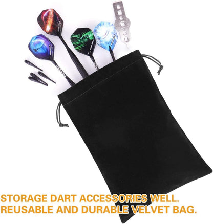 WIN.MAX 500 Stück Dartspitzen Schwarz 2BA Softdart Ersatzspitzen
