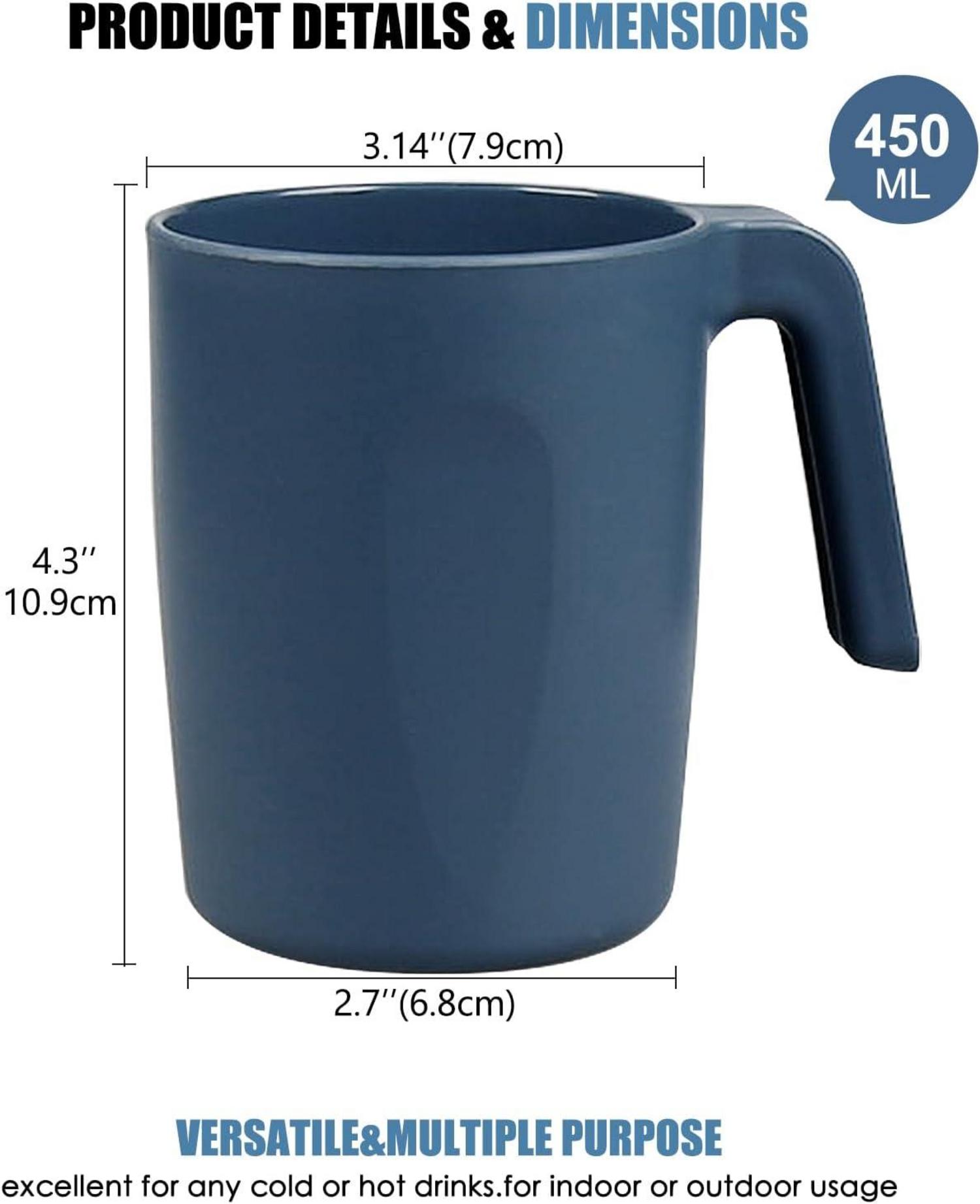 Greentainer Tasse 4er Set 450ml Kinder Erwachsene