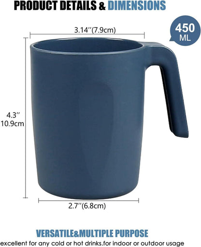 Greentainer Tasse 4er Set 450ml Kinder Erwachsene