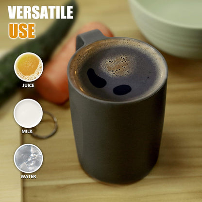 4er Tasse mit Henke 450ml Trinkbecher für Kinder & Erwachsene