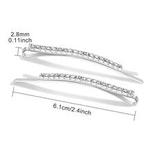 Kristall Haarnadeln Strass Bobby Pin 15 Stück Silber