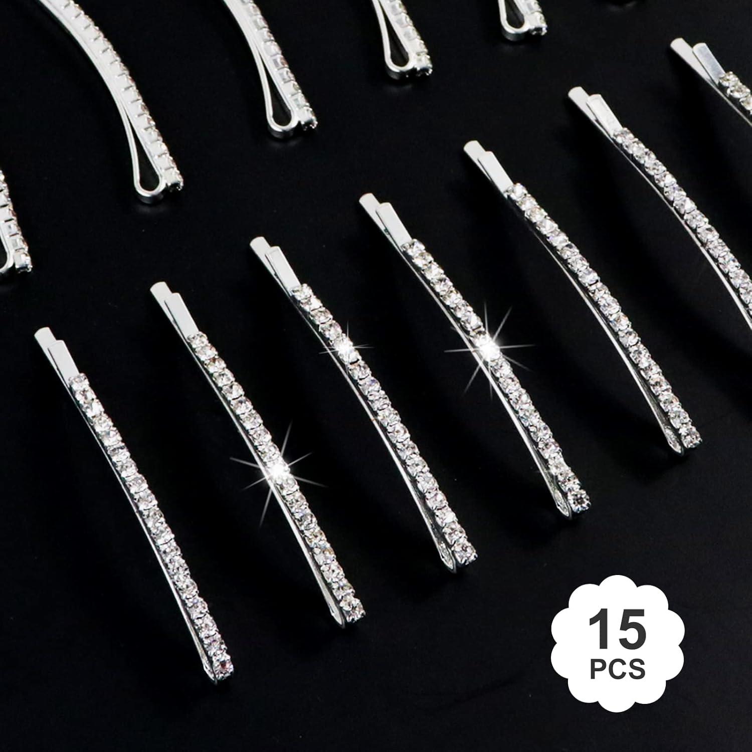 Kristall Haarnadeln Strass Bobby Pin Metall Haarschmuck Mädchen Damen Hochzeit
