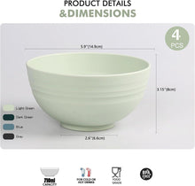 Greentainer Schalen Set 710ml | 4er Müslischalen